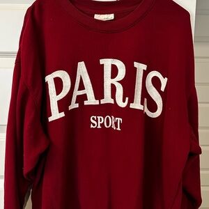 Universal Thread Burgundy Crew Neck Sweatshirt